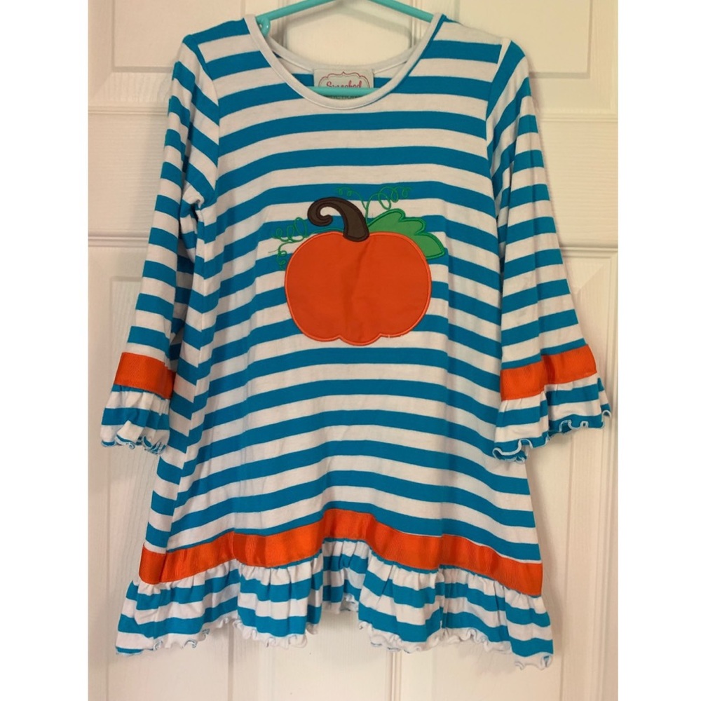 ❗️SOLD❗️Smocked Auctions Pumpkin boutique dress